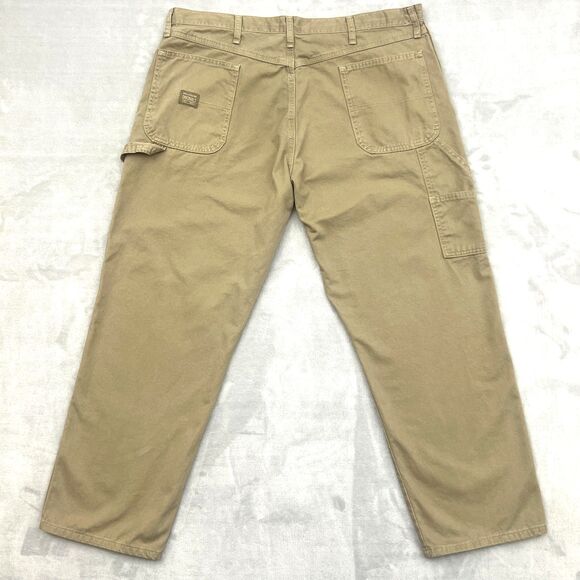 Wrangler Originals Carpenter Pants Men's 40x30 Khaki Workwear Cotton Utility - Picture 4 of 9